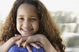 Cute little girl smiling